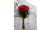 20 szál gyönyörű bordó rózsa